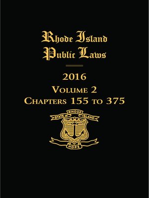cover image of Rhode Island Public Laws